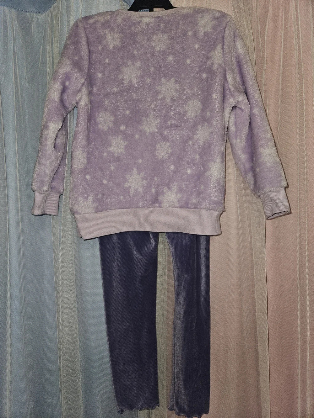 Disney Frozen Elsa Anna Fleece Velour Outfit Set Girls 5T